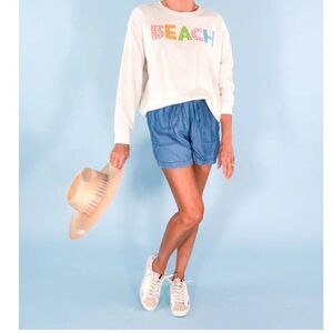 Vintage Havana Women's Sz S Sweatshirt Boho Summer Festival Coastal Beach Cruise